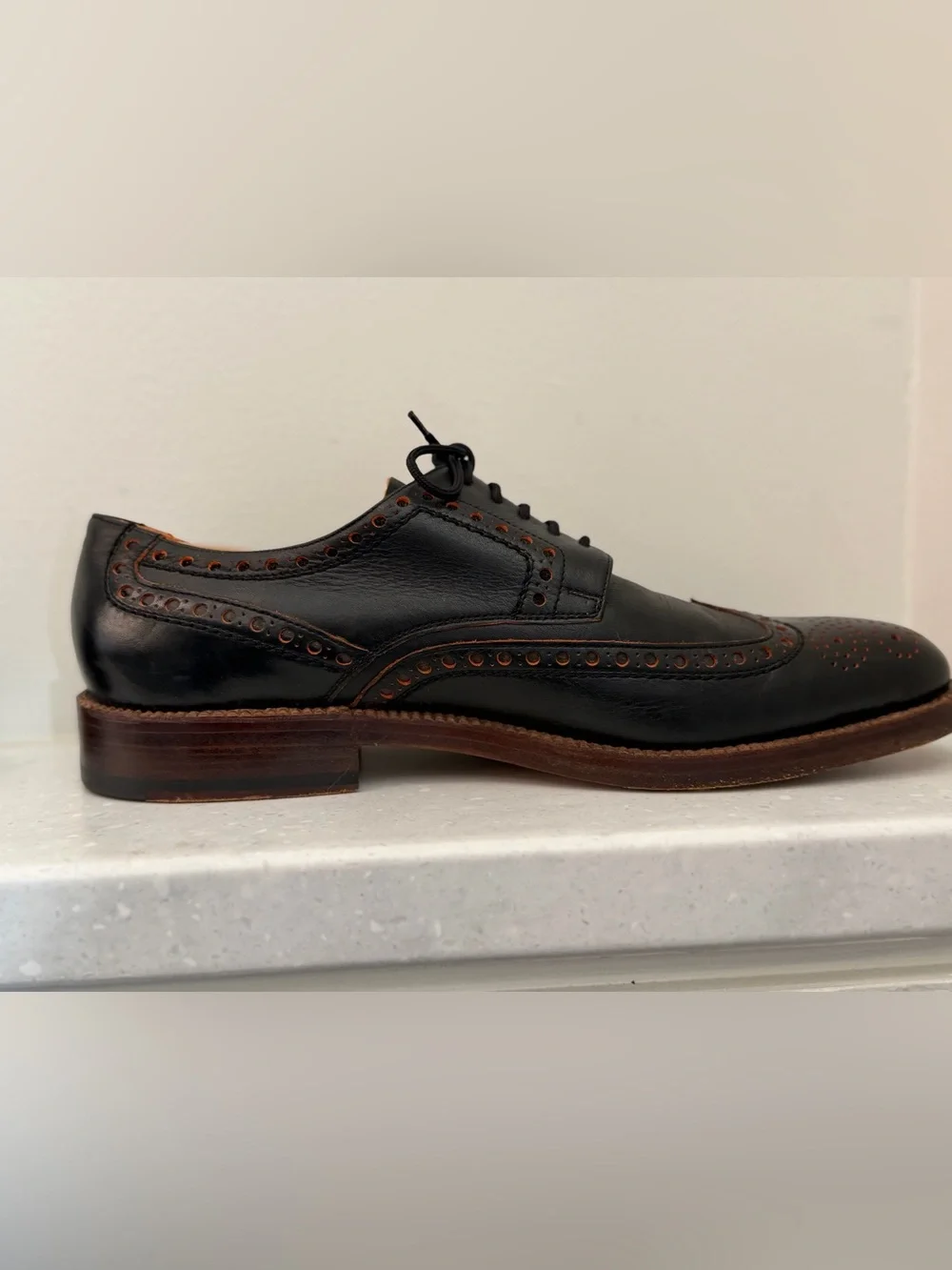 Heinrich Dinkelacker Full-Brogue Men’s Dress Shoe